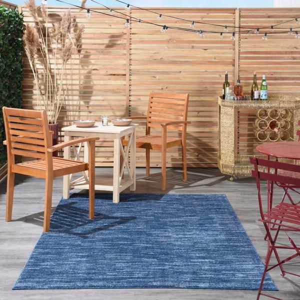 nourison Nourison Home ESSENTIALS NRE01 NAVY BLUE AREA RUG
