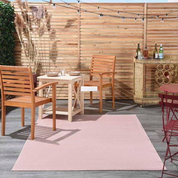 nourison Nourison Home ESSENTIALS NRE01 PINK AREA RUG