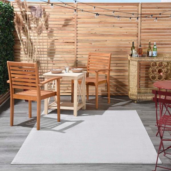 nourison Nourison Home ESSENTIALS NRE01 SILVER GREY AREA RUG