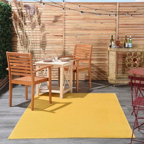 nourison Nourison Home ESSENTIALS NRE01 YELLOW AREA RUG