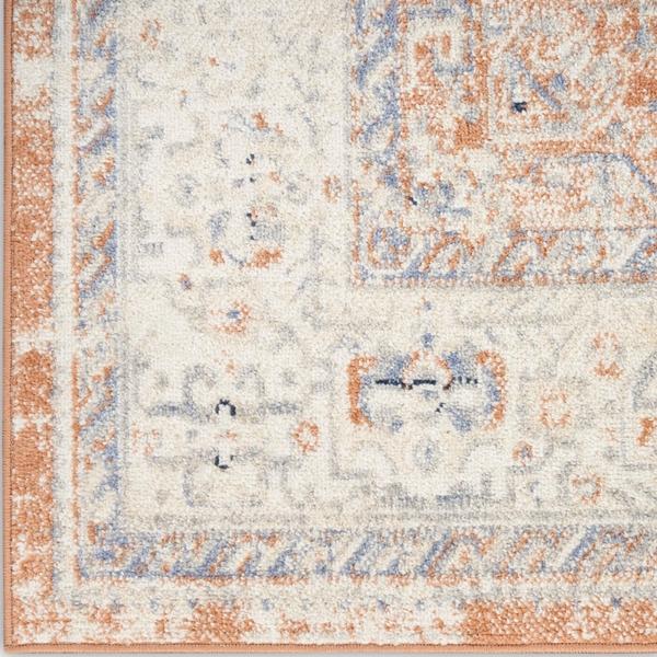 nourison Nourison Home Essentials Persian Beige Blue Indoor/Outdoor Persian Rug NRE07 Home