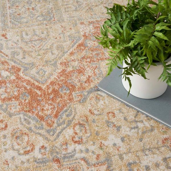 Nourison Nourison Home Essentials Persian Beige Rust Indoor/Outdoor Persian Rug NRE07 Home