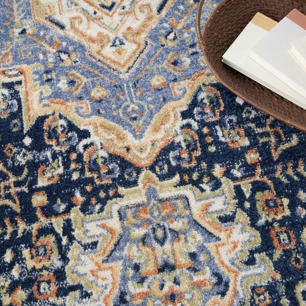 Nourison Nourison Home Essentials Persian Navy Indoor/Outdoor Persian Rug NRE07 Home