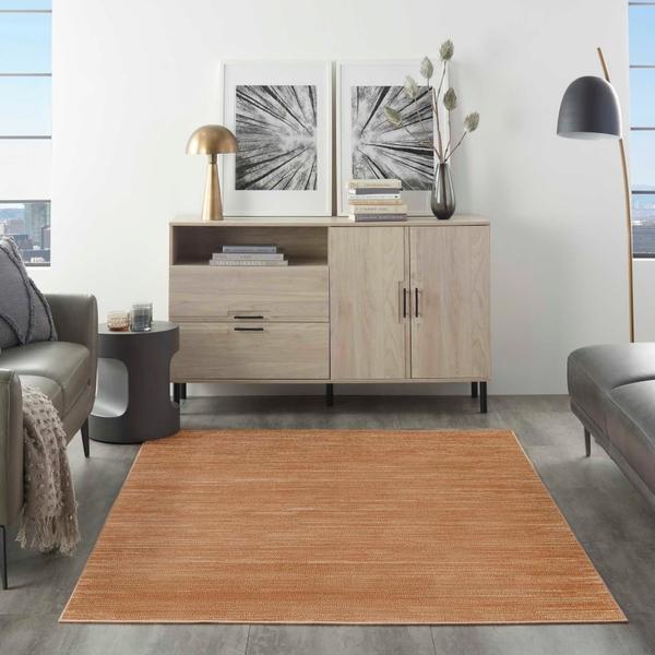 Nourison Nourison Home Essentials Rust Indoor/Outdoor Solid Rug NRE01 Home