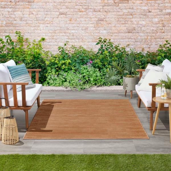 nourison Nourison Home Essentials Rust Indoor/Outdoor Solid Rug NRE01 Home