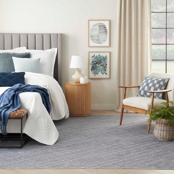 Nourison Nourison Home Washables Grey Indoor Only Abstract Rug NWB08 Home