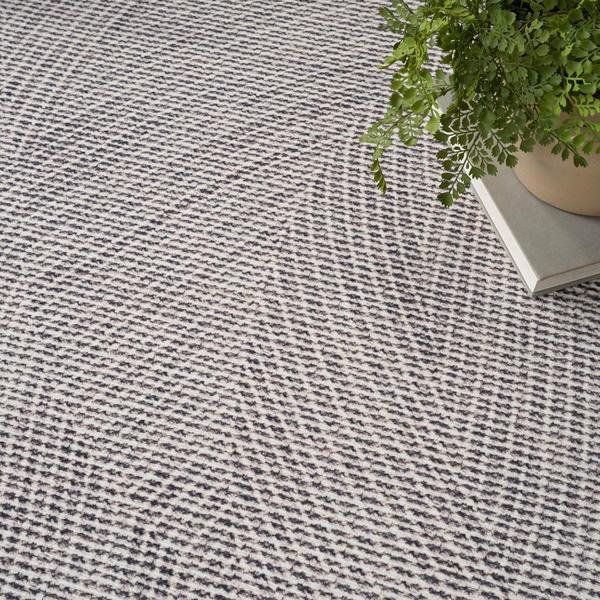 Nourison Nourison Home Washables Ivory Grey Indoor Only Abstract Rug NWB10 Home