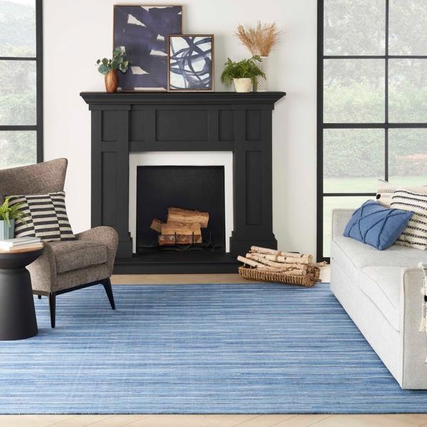 nourison Interweave IWV01 Denim Rug