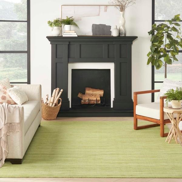 nourison Interweave IWV01 Green Rug
