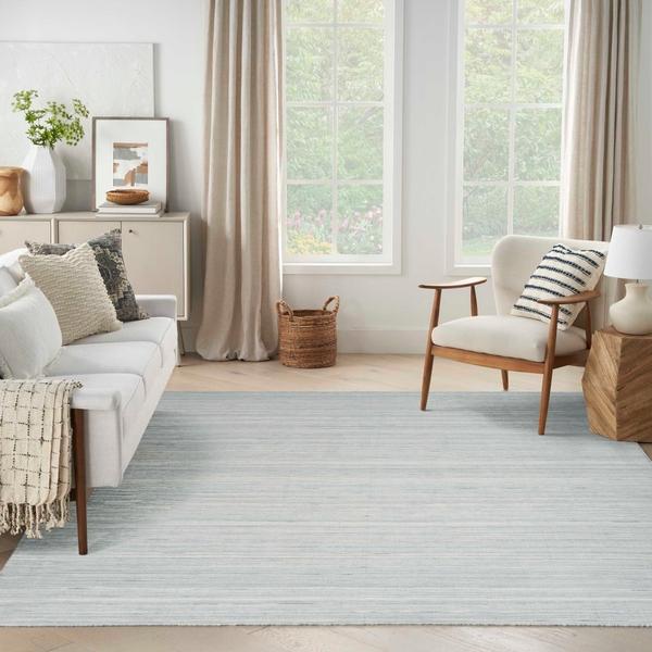 nourison Interweave IWV01 Light Blue Area Rug