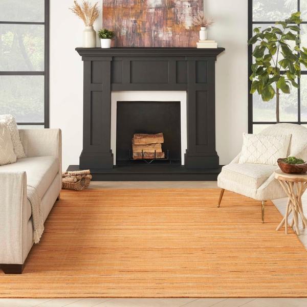 nourison Interweave IWV01 Orange Rug