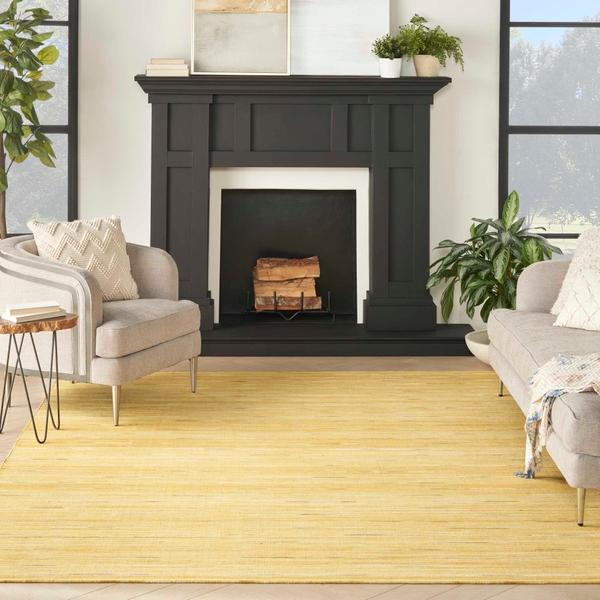 nourison Interweave IWV01 Yellow Rug