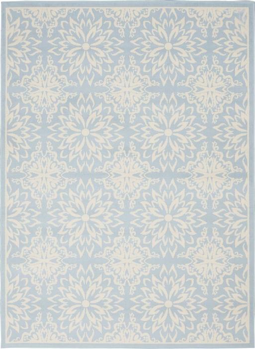 Nourison Jubilant Floral Light Blue Rug JUB06 Home