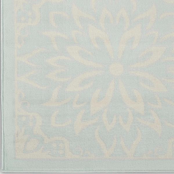 nourison Jubilant Floral Light Blue Rug JUB06 Home