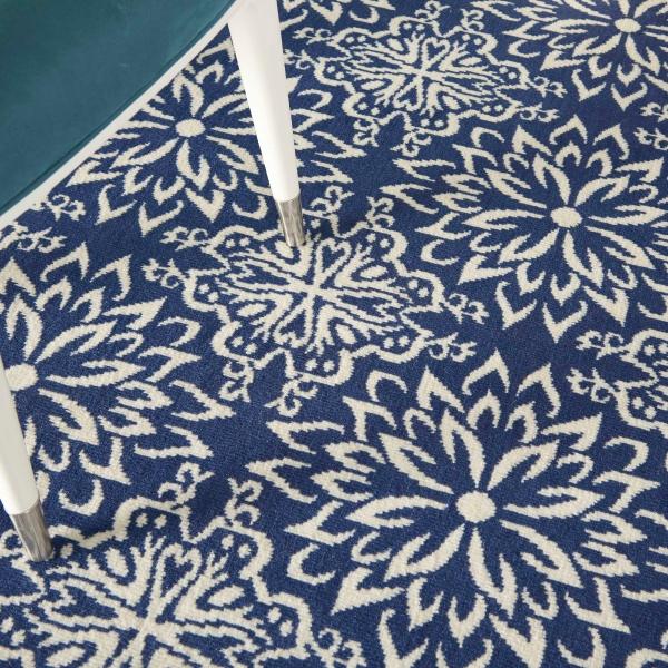 Nourison Jubilant Floral Navy Blue Rug JUB06 Home