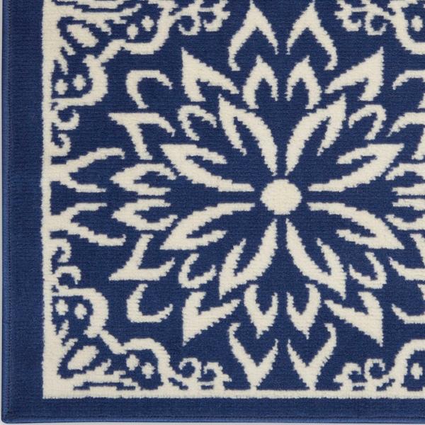 nourison Jubilant Floral Navy Blue Rug JUB06 Home