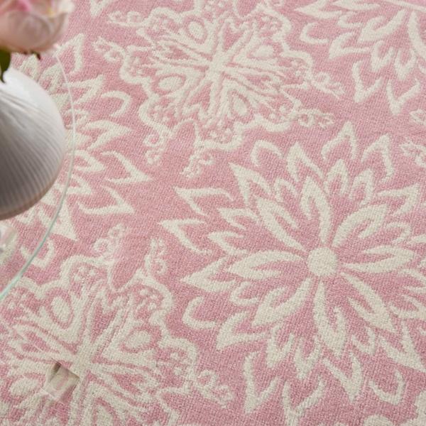 Nourison Jubilant Floral Pink Rug JUB06 Home