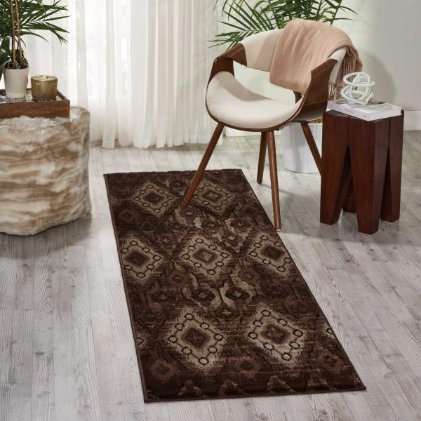 Nourison KARMA KRM02 CHOCOLATE AREA RUG