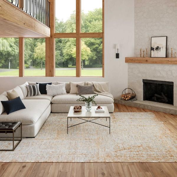 Nourison LUNA LUN01 BLUE MOCHA AREA RUG