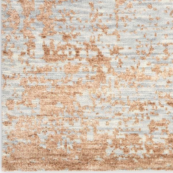 nourison LUNA LUN01 BLUE MOCHA AREA RUG