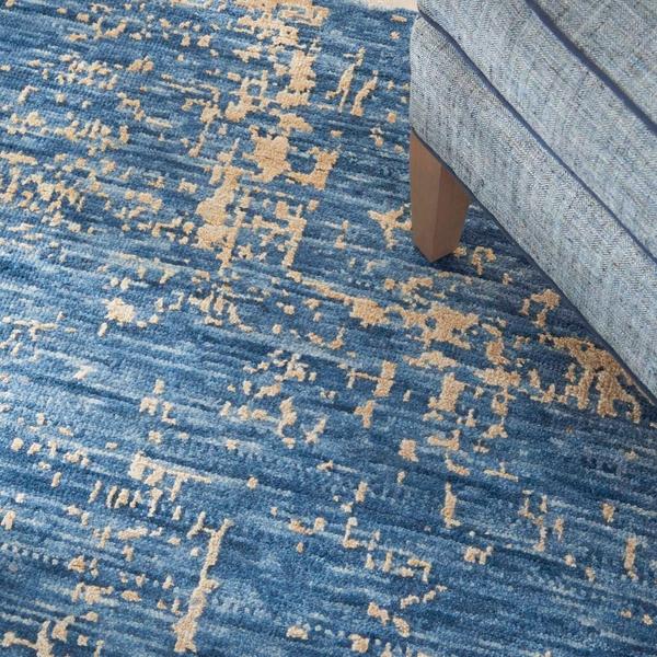 Nourison LUNA LUN01 DARK BLUE MOCHA AREA RUG