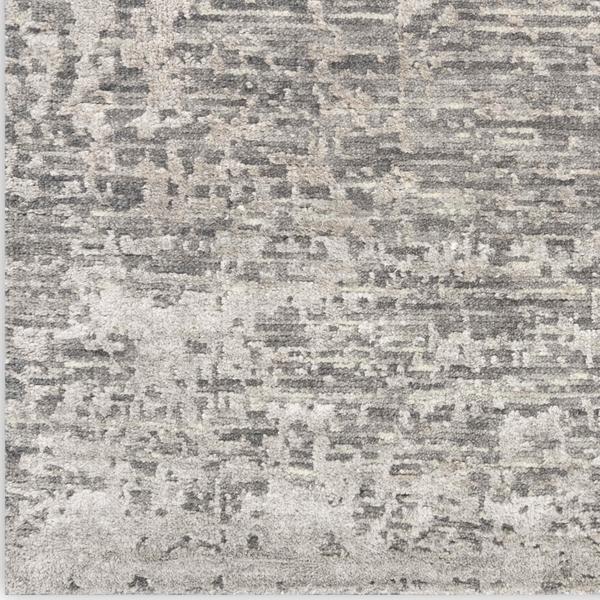 nourison LUNA LUN01 GREY SILVER AREA RUG