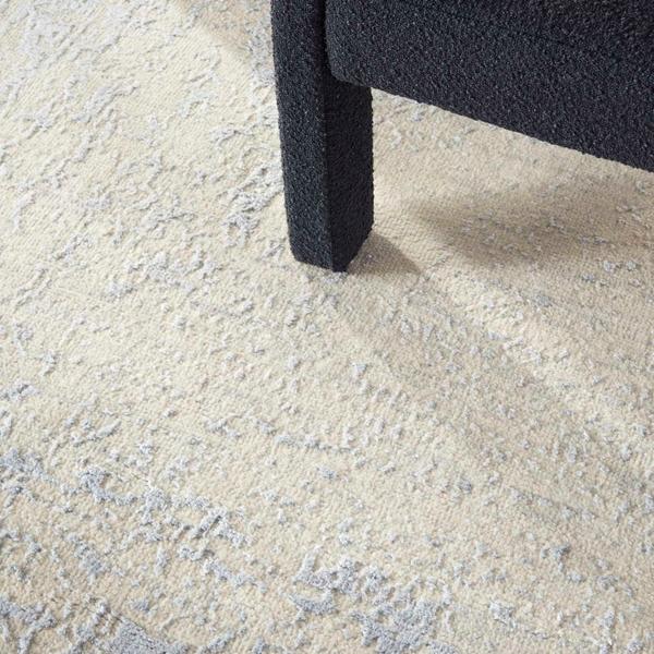 Nourison LUNA LUN01 IVORY SILVER BLUE AREA RUG