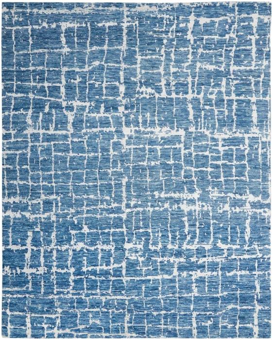 Nourison LUNA LUN02 BLUE SILVER AREA RUG