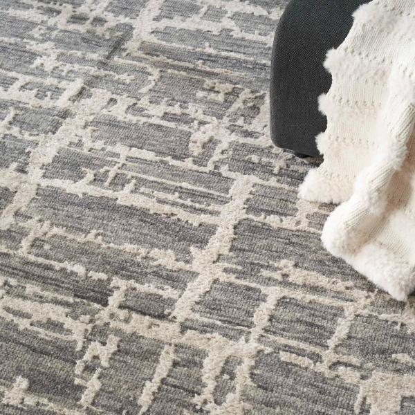 Nourison LUNA LUN02 GREY SILVER AREA RUG