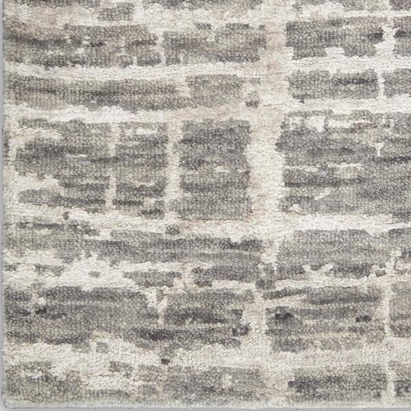 nourison LUNA LUN02 GREY SILVER AREA RUG