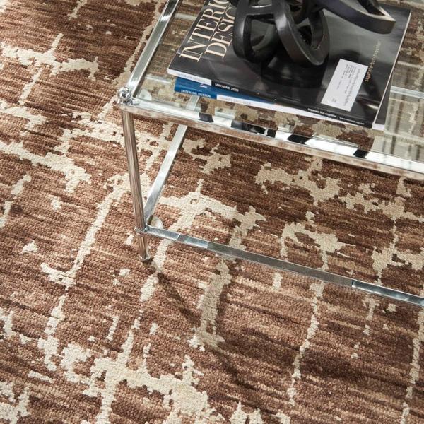 Nourison LUNA LUN02 MOCHA IVORY AREA RUG