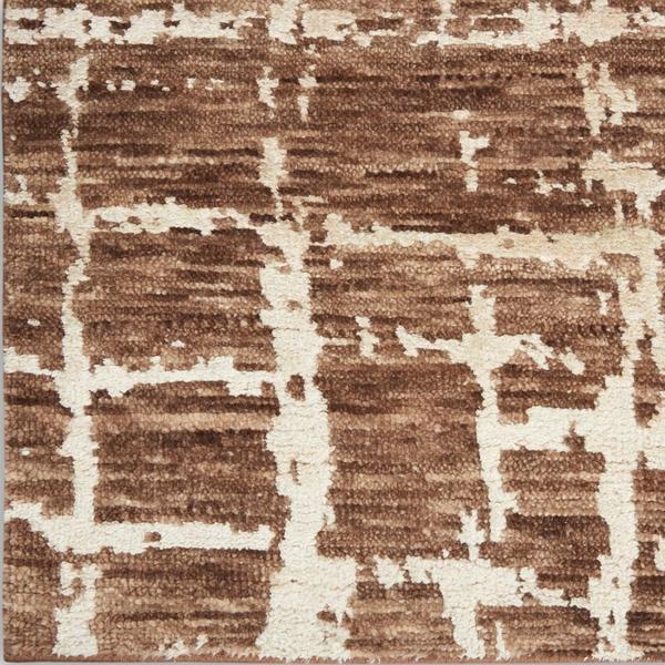 nourison LUNA LUN02 MOCHA IVORY AREA RUG