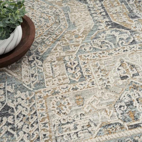 Nourison Lynx Boho Textured Grey/Ivory Rug Home