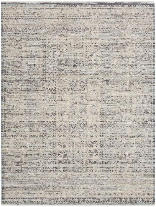 Nourison Lynx Tribal Geometric Ivory/Blue Rug Home