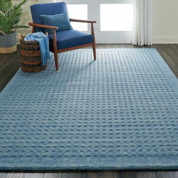 nourison MARANA MNN01 DENIM AREA RUG