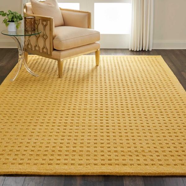 nourison MARANA MNN01 GOLD AREA RUG