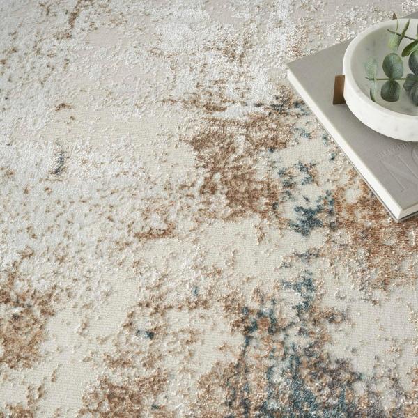 Nourison Modern Abstract Grey/Taupe Rug GLZ06 Home