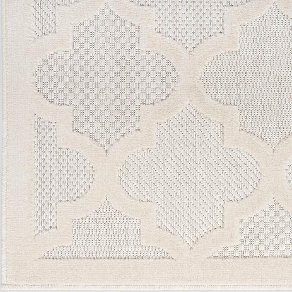 nourison Nourison Easy Care NES01 Ivory/White Rug