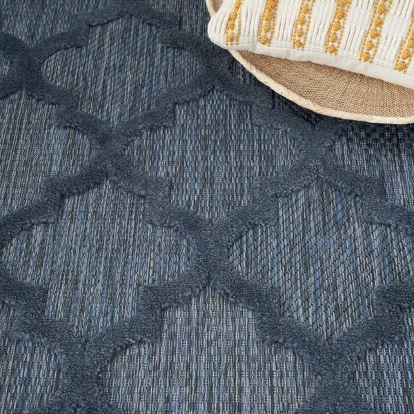 Nourison Nourison Easy Care NES01 Navy Blue Rug