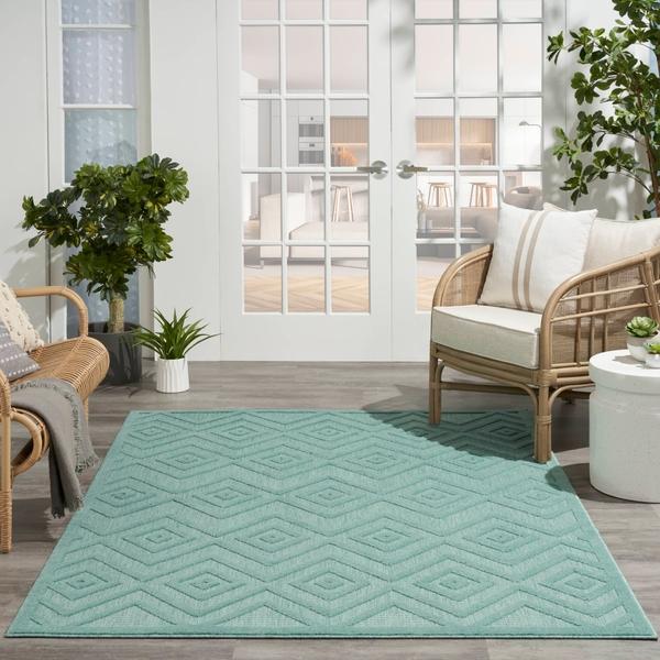 Nourison Nourison Versatile NRV01 Aqua/Teal Rug