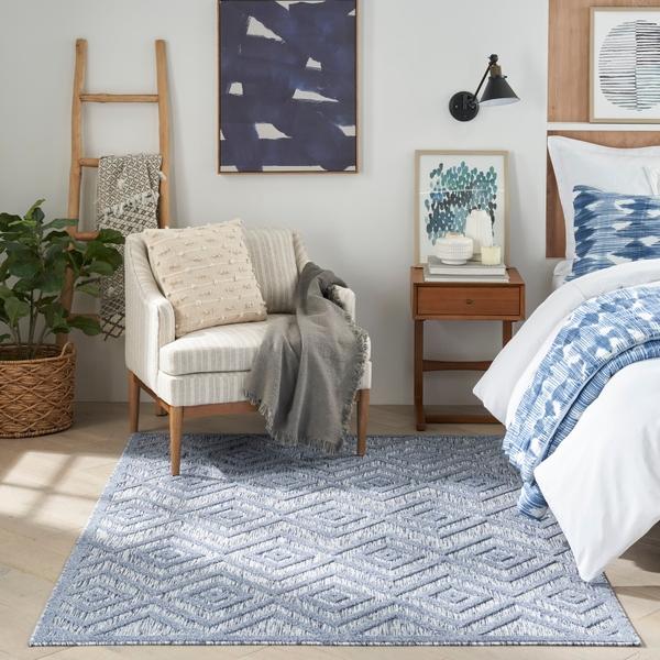 Nourison Nourison Versatile NRV01 Denim Blue Rug