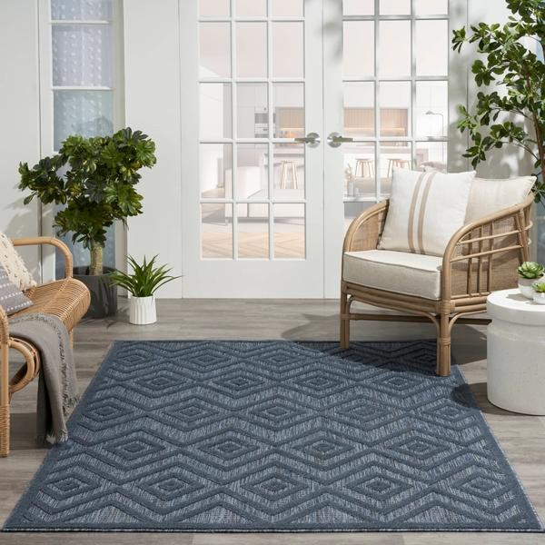 Nourison Nourison Versatile NRV01 Navy Blue Rug