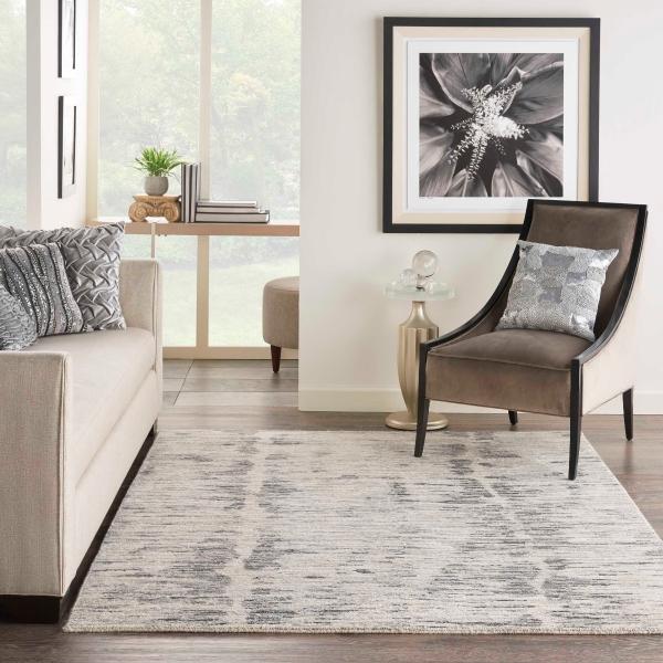 Nourison OCEAN OCP03 CREAM/CHARCOAL AREA RUG