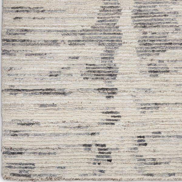 nourison OCEAN OCP03 CREAM/CHARCOAL AREA RUG