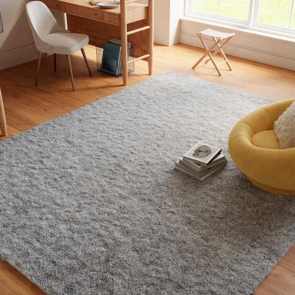 Nourison Pacific Shag Silver Grey Rug PCS01 Home