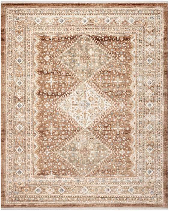 Nourison Pardis Rust Indoor Only Persian Rug PRD04