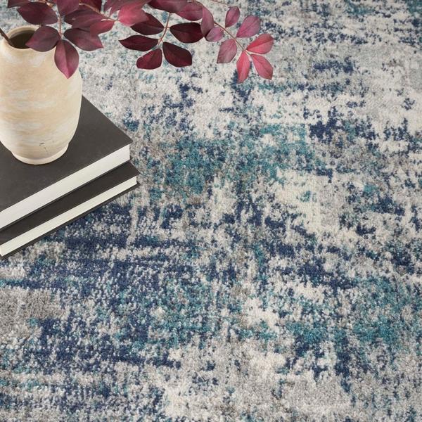 Nourison Passion Abstract Blue Rug PSN36 Home