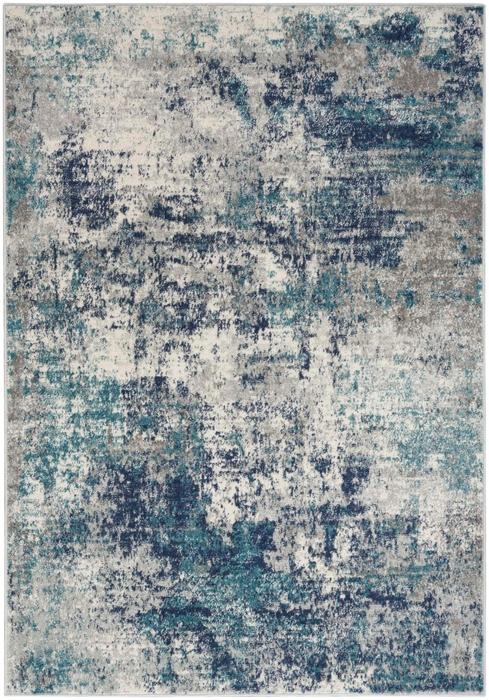 Nourison Passion Abstract Blue Rug PSN36 Home
