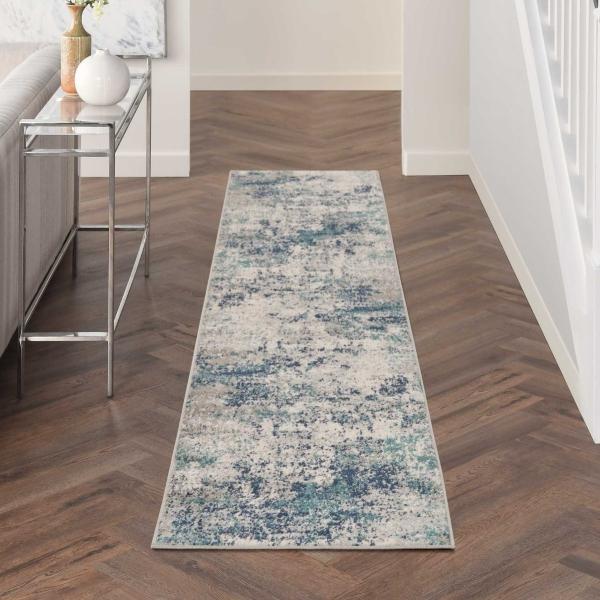 Nourison Passion Abstract Blue Rug PSN36 Home