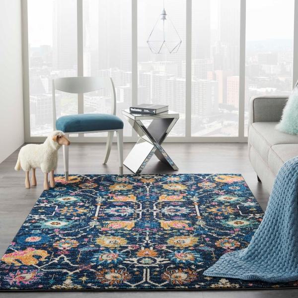 Nourison PASSION PSN01 NAVY AREA RUG
